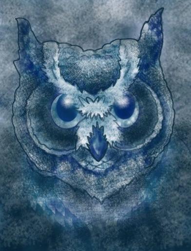 Tattoos - Digital Painting Owl - 58777